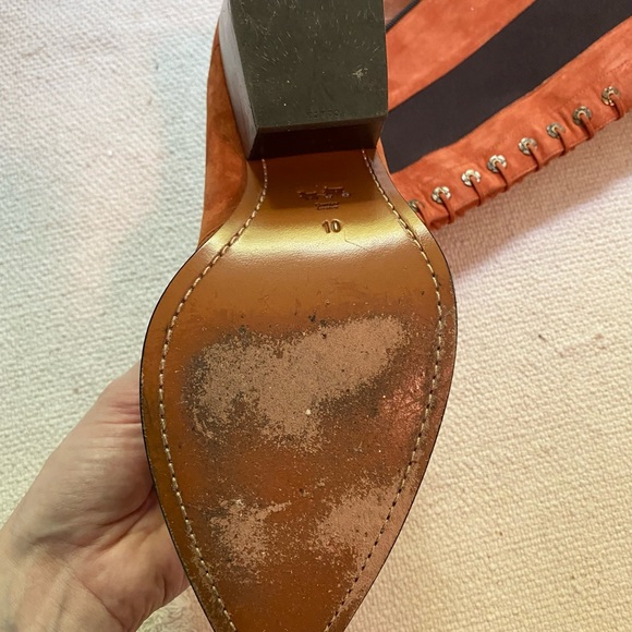 Coach lace up knee high boots - Picture 4 of 4